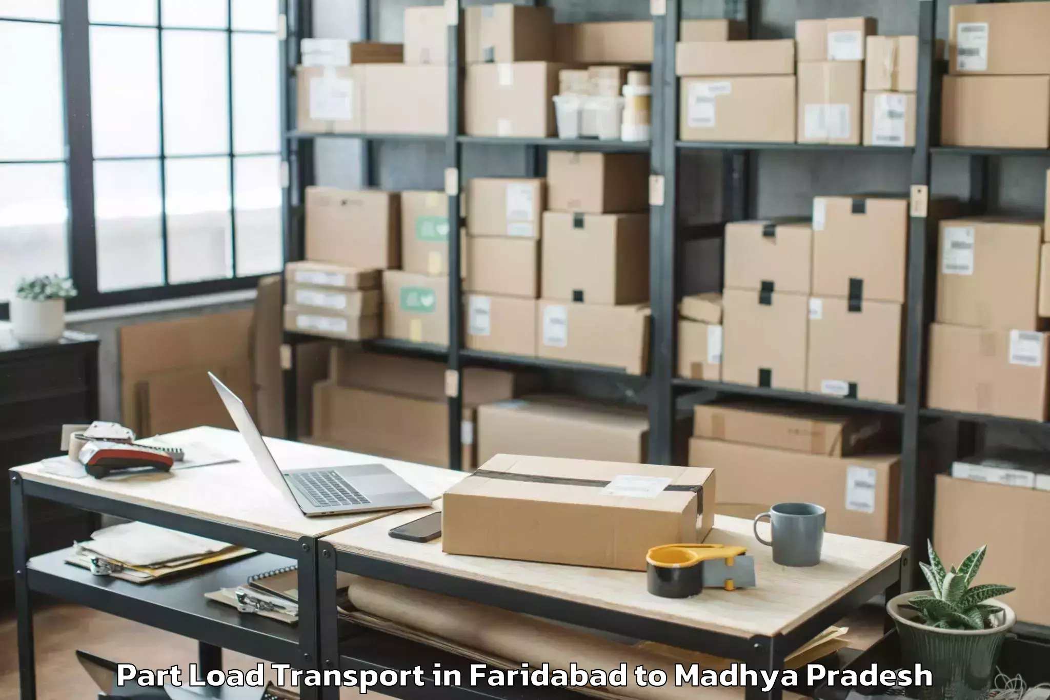 Leading Faridabad to Sagar Part Load Transport Provider